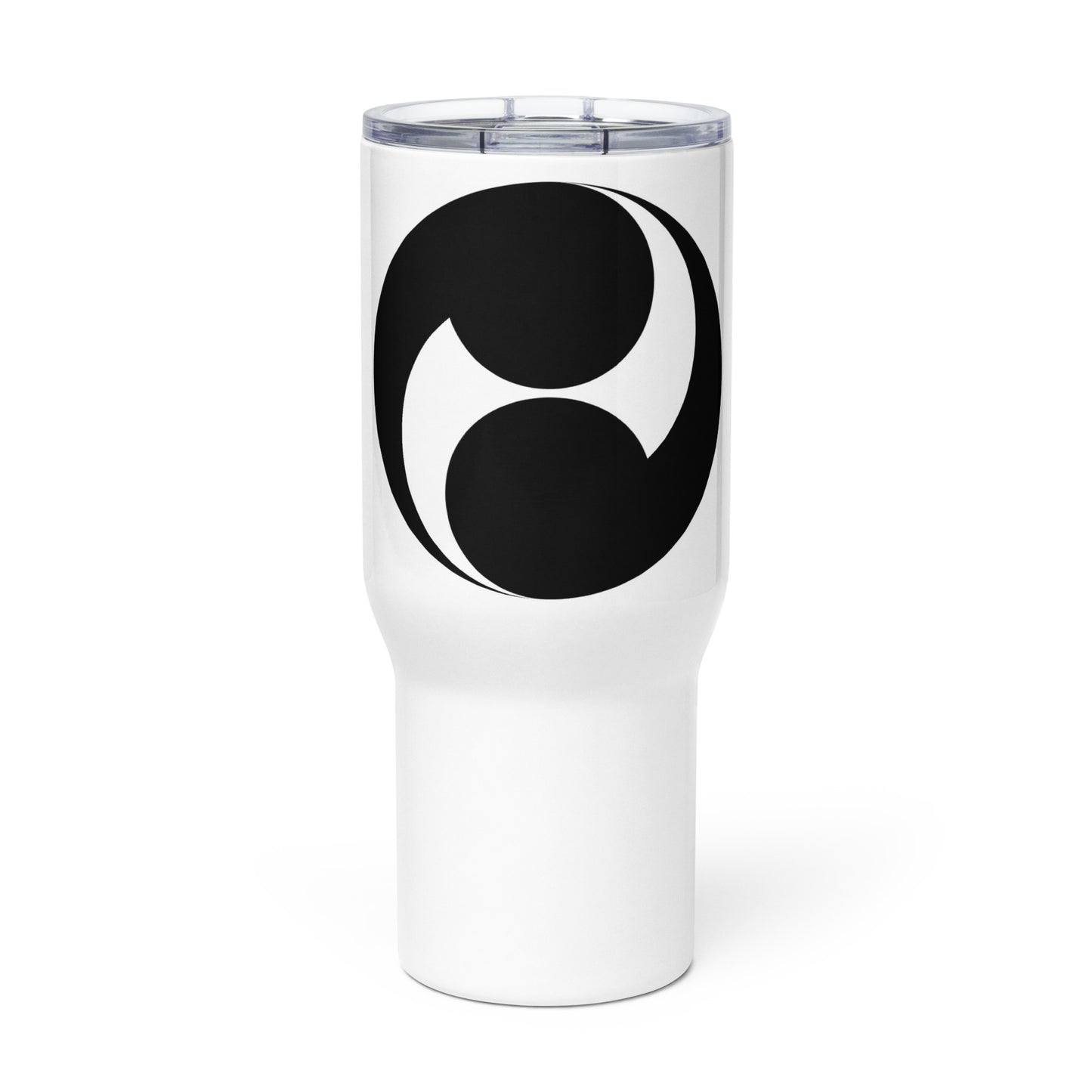 Travel mug with a handle