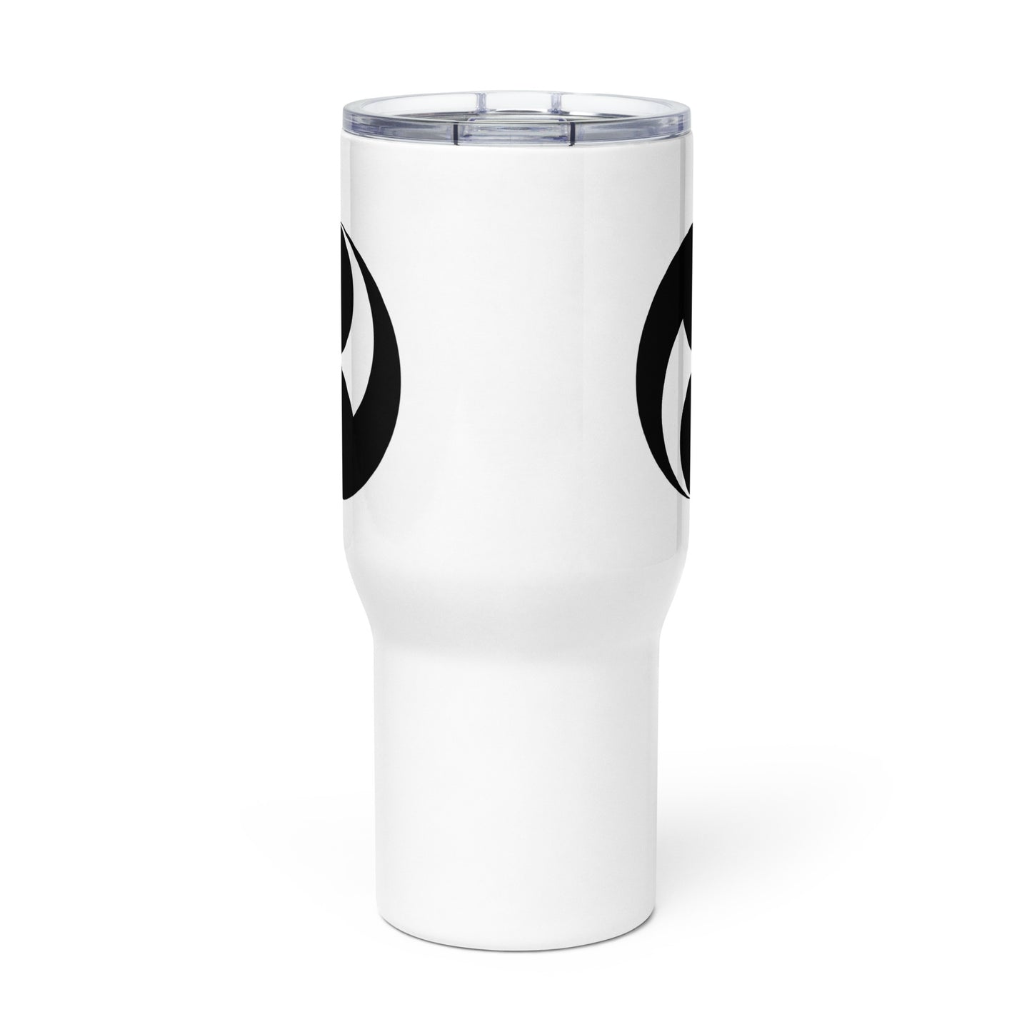 Travel mug with a handle